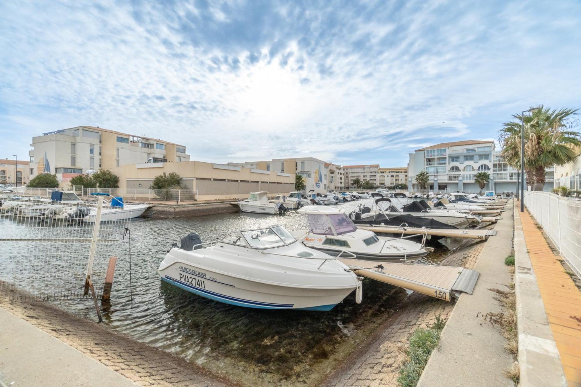 Appt T2 Cabine Clim Parking Privee Vu Mer Sète Eksteriør billede