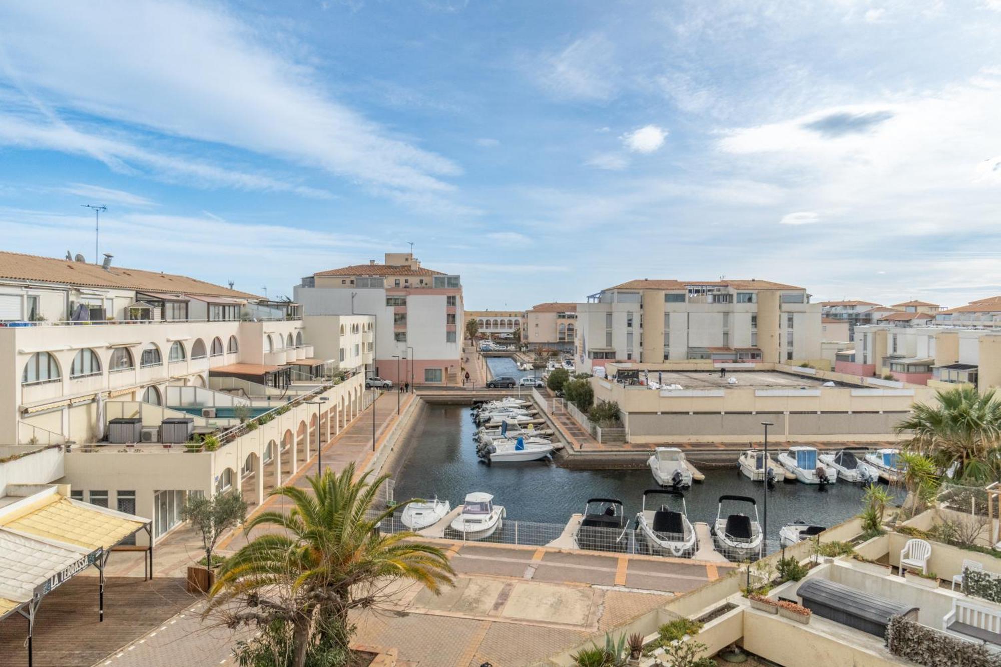 Appt T2 Cabine Clim Parking Privee Vu Mer Sète Eksteriør billede